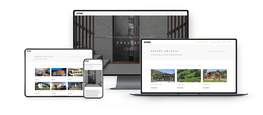 Responsive Website von Baukom