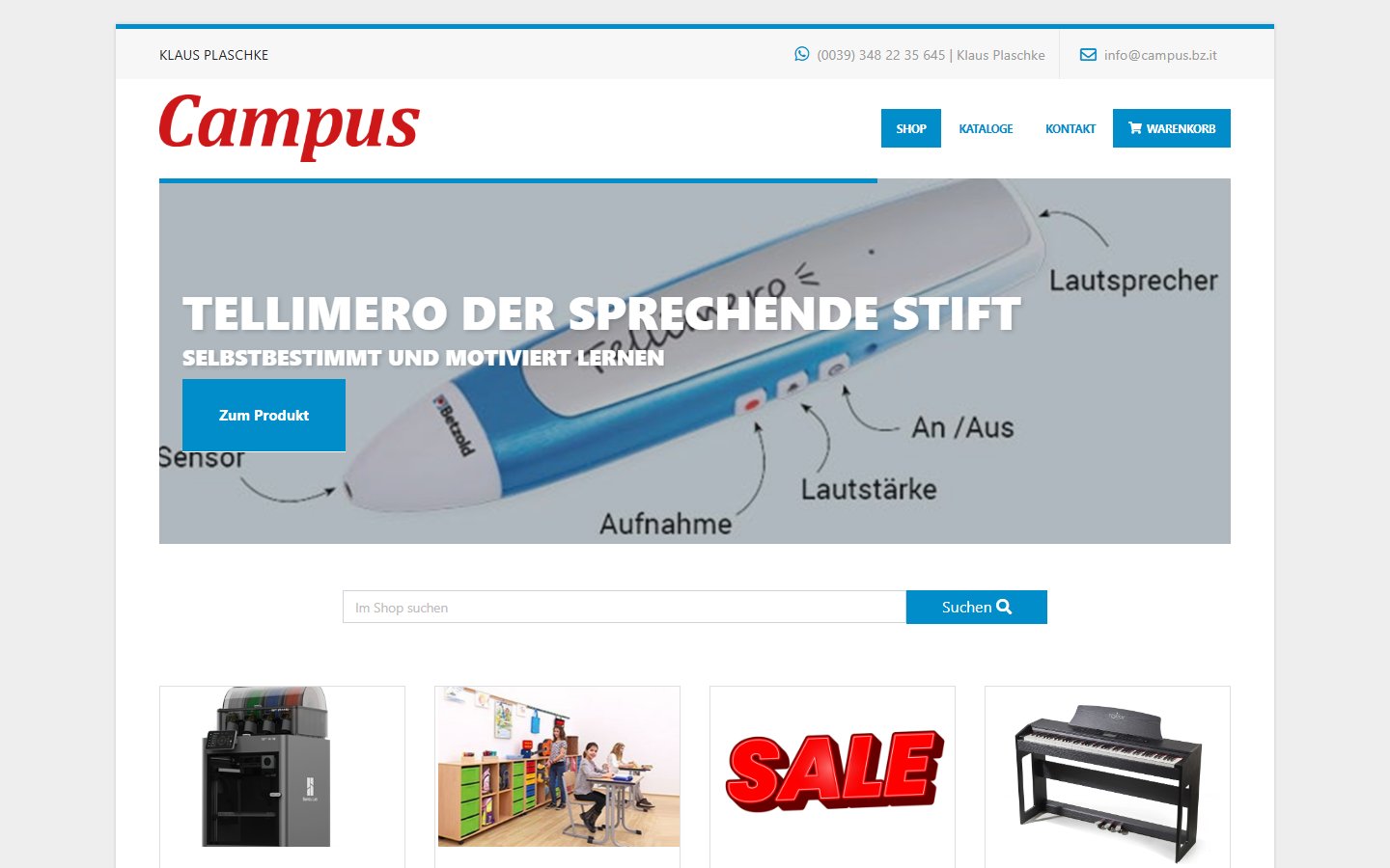 Negozio online di Campus
