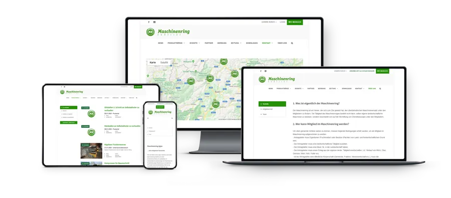 Sito web responsive del Südtiroler Maschinenring