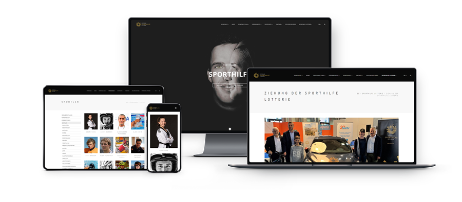 Responsive Website der Südtiroler Sporthilfe